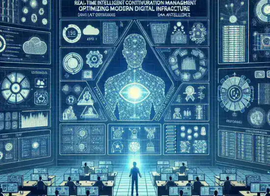 "Diagram showing real-time configuration management solutions for optimizing modern digital infrastructure, highlighting key strategies and tools for effective digital transformation."