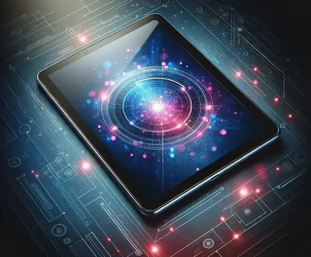 "Imagen del Huawei MatePad Pro con pantalla Mini-LED de 12,6 pulgadas, destacando su diseño elegante y características de alta definición en un entorno moderno."