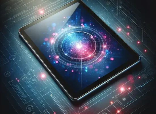 "Imagen del Huawei MatePad Pro con pantalla Mini-LED de 12,6 pulgadas, destacando su diseño elegante y características de alta definición en un entorno moderno."