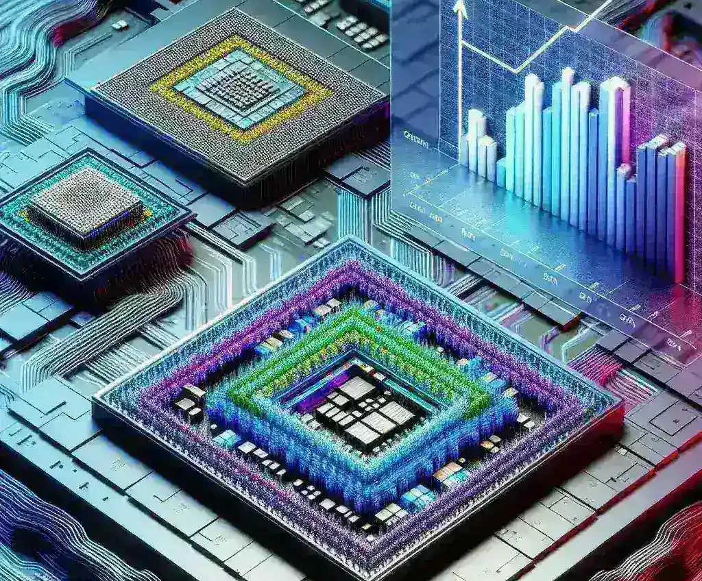 "Diagrama ilustrativo que muestra los procesos de fabricación de chips de 3 nm y 2 nm, destacando su impacto en la eficiencia del rendimiento del procesador Zen6."