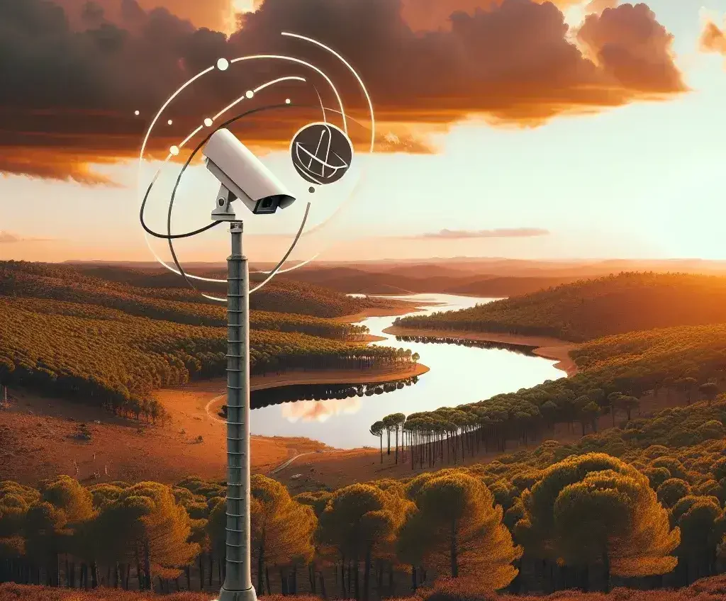 "Camera surveillance in Spanish national parks enhances protection of natural landscapes, ensuring wildlife safety and conservation through satellite network connectivity."