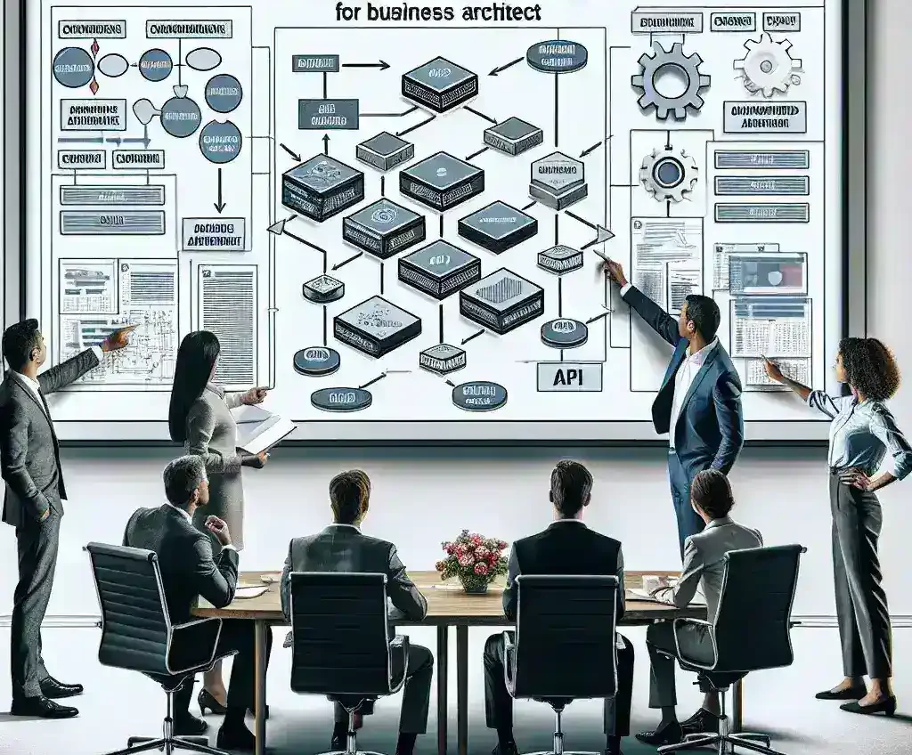 "Infografía sobre soluciones de gobernanza para arquitecturas orientadas a APIs, destacando estrategias clave y ventajas para la gestión empresarial"